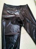M-XXL Zipper Front Leather Men Leggings 930