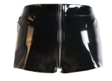 Black Women PVC Leather Shorts 1241