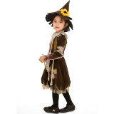 The Wonderful Wizard of Oz Scarecrows Cosplay Girls Costume 19015