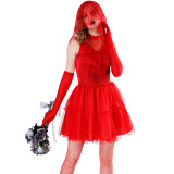 M-XL Halloween Ghost Bride Dress Costume 2903