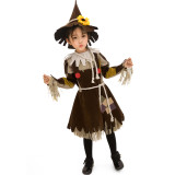 The Wonderful Wizard of Oz Scarecrows Cosplay Girls Costume 19015