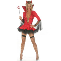 Red Adult Women Devil Costume 113