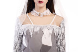 White Adult Bride Costume 1810