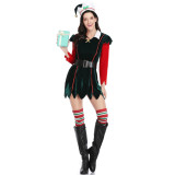M-XL Women Christmas Costume with Stockings 1944