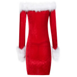 M-XXL Women Christmas Costume 1058