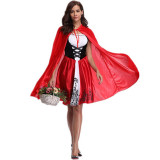 S-XXXL Red Riding Hat Fairy Costume 1847