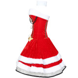Christmas Strapless Dress 8875