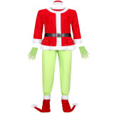 M-XXXL Men Grinch Cosplay Christmas Costume 6078