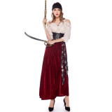 M-XL Carnival Party Female Pirate Cosplay Costume 19020