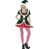 Santa Baby Christmas Dress with Stockings 1186