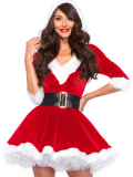Santa Baby Velvet Christmas Holiday Dress 767