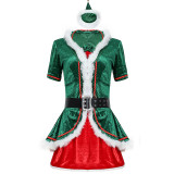 Santa Baby Christmas Dress with Stockings 1186