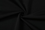 Sheer Puffy Sleeve Black Dress 1735362