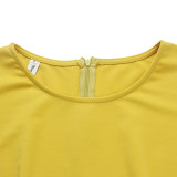 Yellow Corporate Dress For Ladies D014