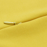 Yellow Corporate Dress For Ladies D014