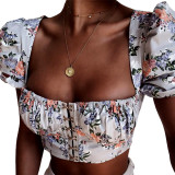 Floral Country Crop Tops For Juniors 1733790