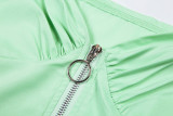 Sexy Zipper Crop Top For Women 1734054