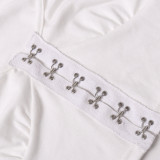 White Crop Hook And Eye Top 8270