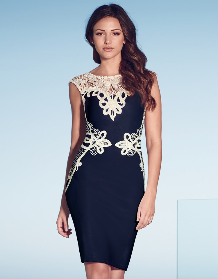Wonderbaarlijk Wholesale White and Blue Crochet Midi Dress 23064-1 | Global Lover SB-13