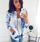 White and Blue Floral Jackets 27124-1