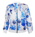 White and Blue Floral Jackets 27124-1