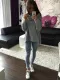 Trendy Pure Color Long Asymmetric Tops 18583