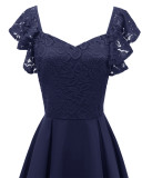 Occassional Lace Upper Pleated Skater Dress