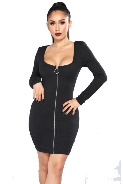 robe manche longue sexy