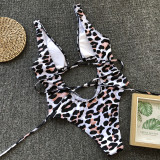 Leopard Sexy One-Piece Erotic Swimwear