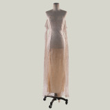 Long Sleeve Elegant Side Split Evening Dress