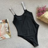 Sequins Straps One-Piece Swimwear