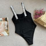 Sequins Straps One-Piece Swimwear