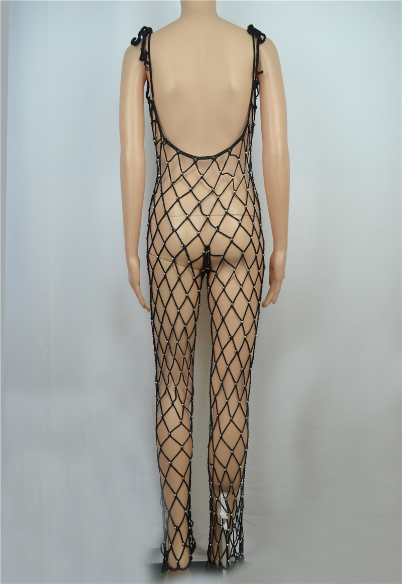fishnet overalls