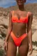 Plain Color Two-Piece Push Up Swimwear
