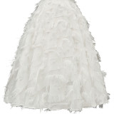 Straps V-Neck Bridemade Plush Dress