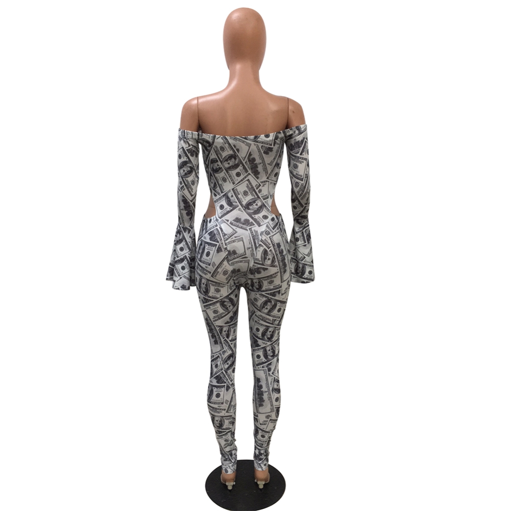 money print jumpsuit