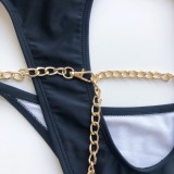 Sexy One Piece Chains Swimwear