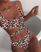 Traje de baño sexy con estampado de leopardo