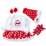 Groothandel Baby Meisje Kerst Jurk Set Wereldwijde Minnaar