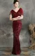 Sequins Fringe V-Neck Mermaid Evening Dress