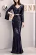Sequins Deep-V Mermaid Evening Dress