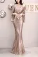 Sequins Deep-V Mermaid Evening Dress