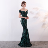 Sequins Sweetheart Mermaid Evening Dress