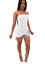 Sexy Straps Wrapped Fringe Party Dress