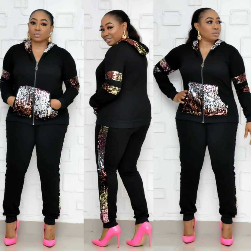 sequin tracksuit plus size