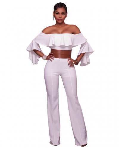 flare sleeve jumpsuit