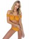 Sexy Lace-Up Swimwear with Ruffles