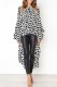 Occassional High Low Leopard Top with Pop Sleeves