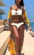 Solid Color Two-Piece Hard Padded Swimwear