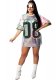 Short Sleeve Sequins Shirt